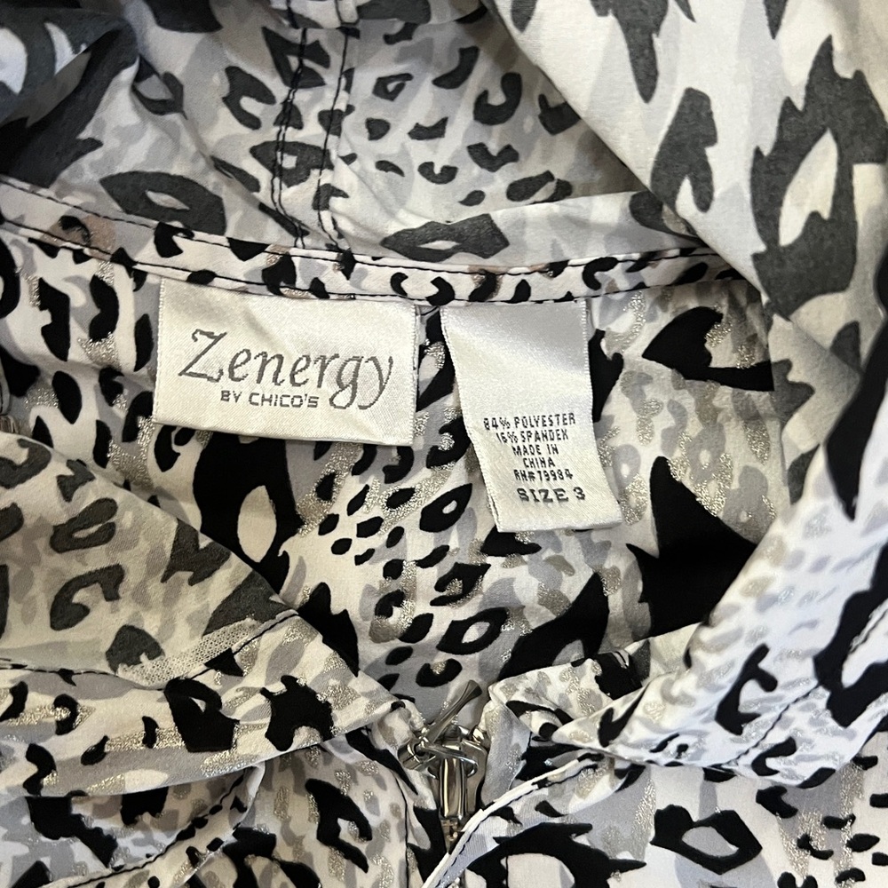 Leopard Print Hooded Jacket Chico’s - Picture 3 of 4